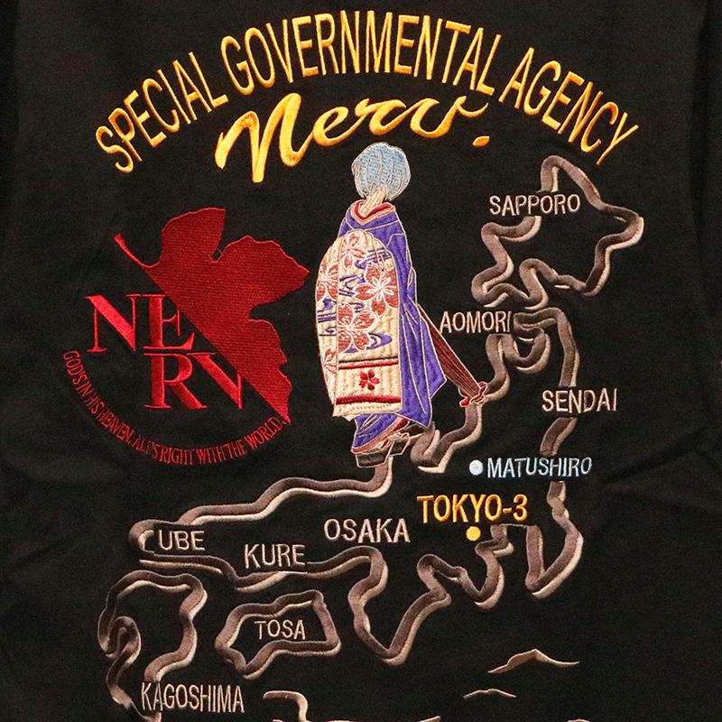 錦 nishiki × EVANGELION 舞妓綾波地図 柄 和柄 半袖 Tシャツ 523217