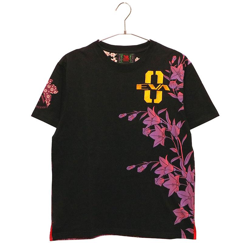 錦 nishiki × EVANGELION 枝垂れ桜綾波 和柄 半袖 Tシャツ 523218