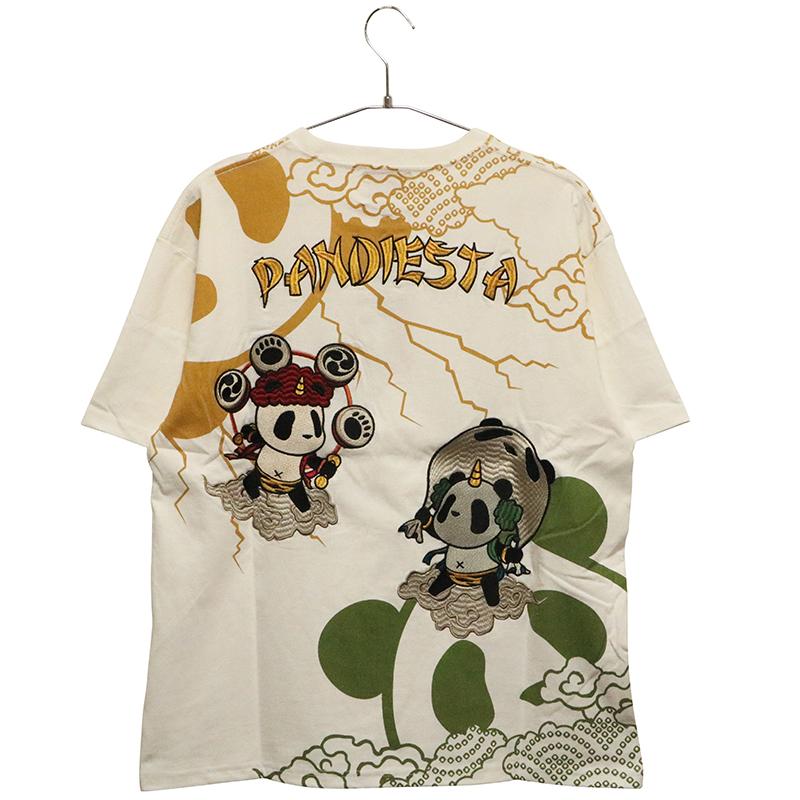 PANDIESTA（パンディエスタ） PANDIESTA JAPAN 子熊猫 風神雷神 刺繍
