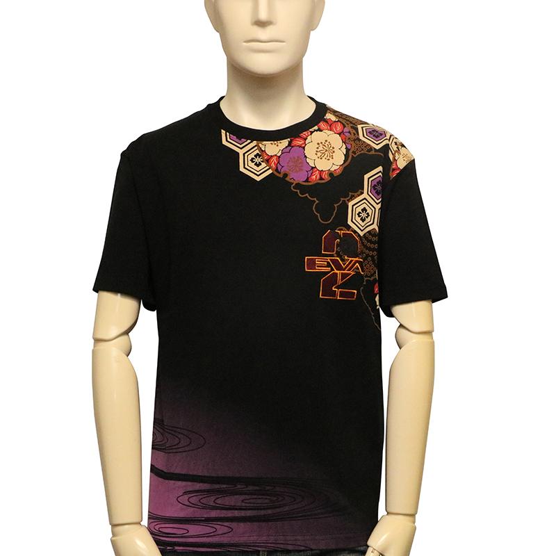 錦 nishiki × EVANGELION 百華流水 アスカ 和柄 半袖 Tシャツ 526234