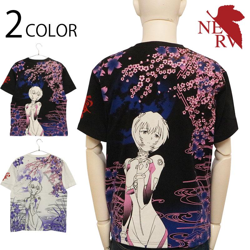 錦 nishiki × EVANGELION 満桜華 綾波レイ 和柄 半袖 Tシャツ 554218