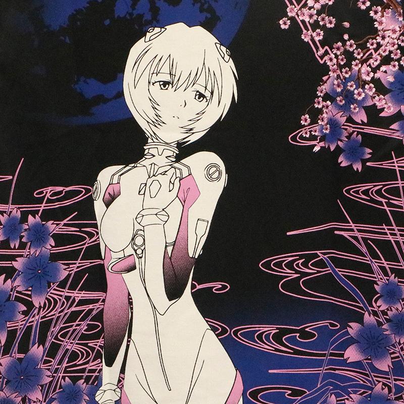 錦 nishiki × EVANGELION 満桜華 綾波レイ 和柄 半袖 Tシャツ 554218