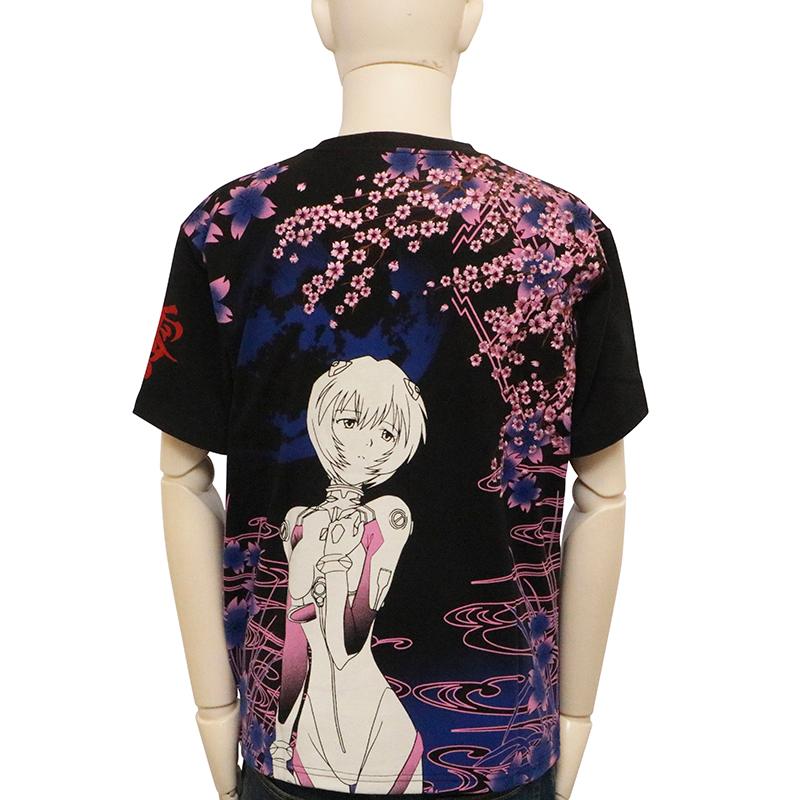 錦 nishiki × EVANGELION 満桜華 綾波レイ 和柄 半袖 Tシャツ 554218