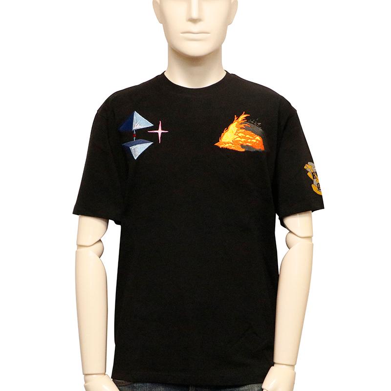 錦 nishiki × EVANGELION 初号機VS赤龍 和柄 半袖 Tシャツ