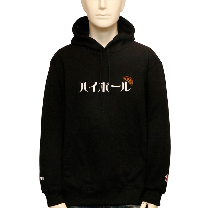 1度着用美品  yori パーカー ブラック ヨリ YORI SPORT（ヨリスポーツ） パーカー YORI SPORT 5STRIPE PRINTED
