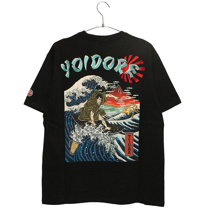 YOIDORE よいどれ 浮世絵サーフ TEE 835218 半袖 Tシャツ ストリート
