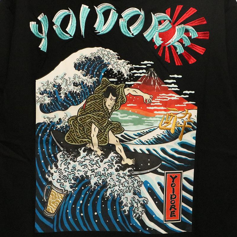 YOIDORE よいどれ 浮世絵サーフ TEE 835218 半袖 Tシャツ ストリート