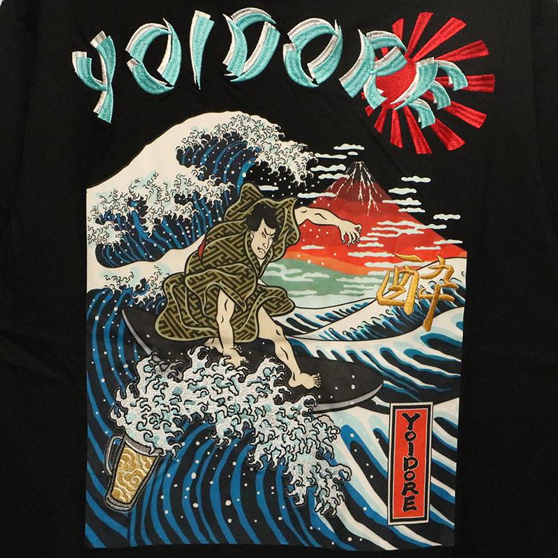 YOIDORE よいどれ 浮世絵サーフ TEE 835218 半袖 Tシャツ ストリート