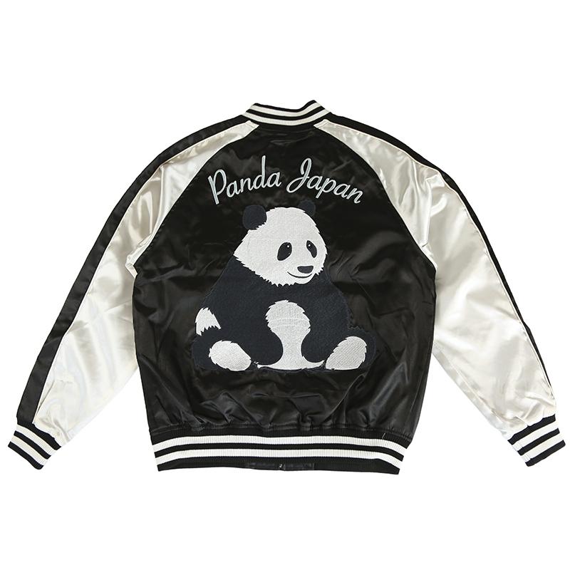 朧 スカジャン おぼろ パンダ 柄 刺繍 和柄 スカジャン 9003807 和柄