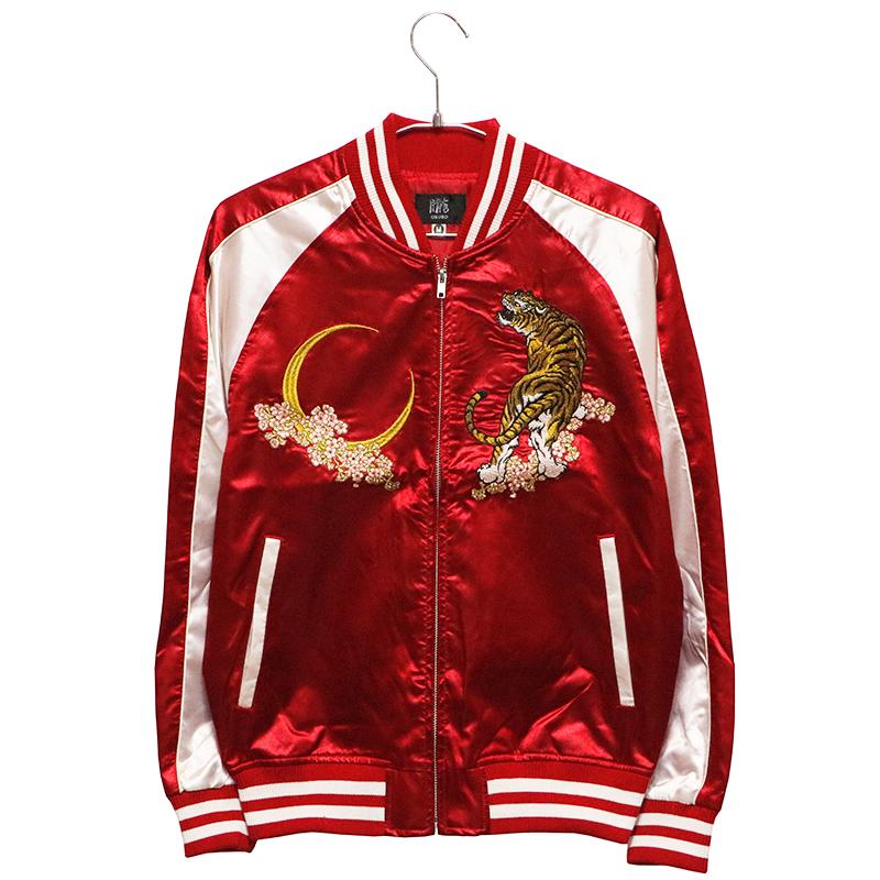 アメカジ スカジャン 赤 ロッキーモンロー Rocky Monroe スカジャン スーベニア