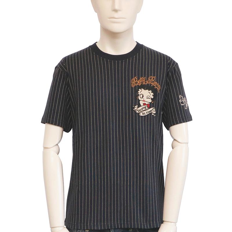 THE BRAVEMAN × BETTY BOOP ウイング ベティ 柄 刺繍 天竺 半袖 Tシャツ BBB-2341 半袖 Tシャツ カットソー ベティ ブープ ウイング 翼 ベティちゃん｜kyoto1207｜13