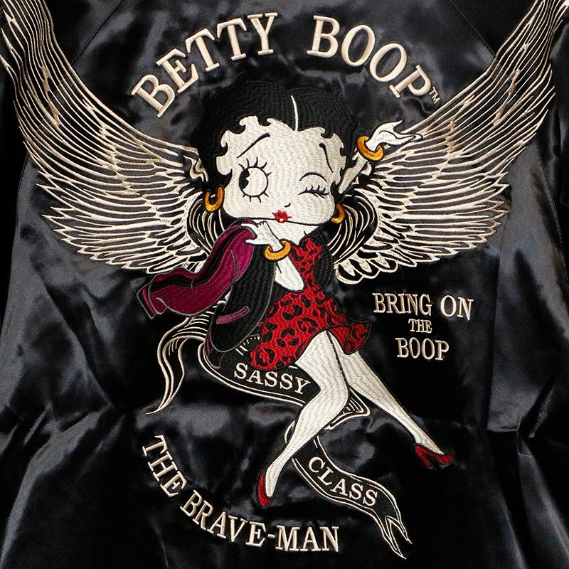 BETTY BOOP（ベティ ブープ） THE BRAVEMAN × ベティ ブープ 刺繍 リバ