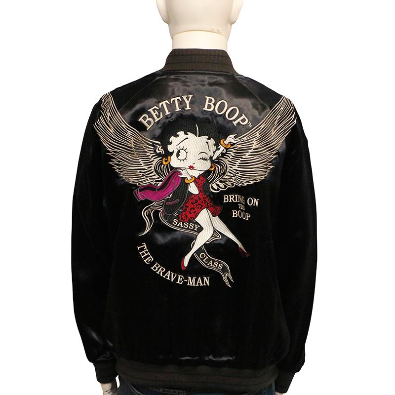 BETTY BOOP（ベティ ブープ） THE BRAVEMAN × ベティ ブープ 刺繍 リバ