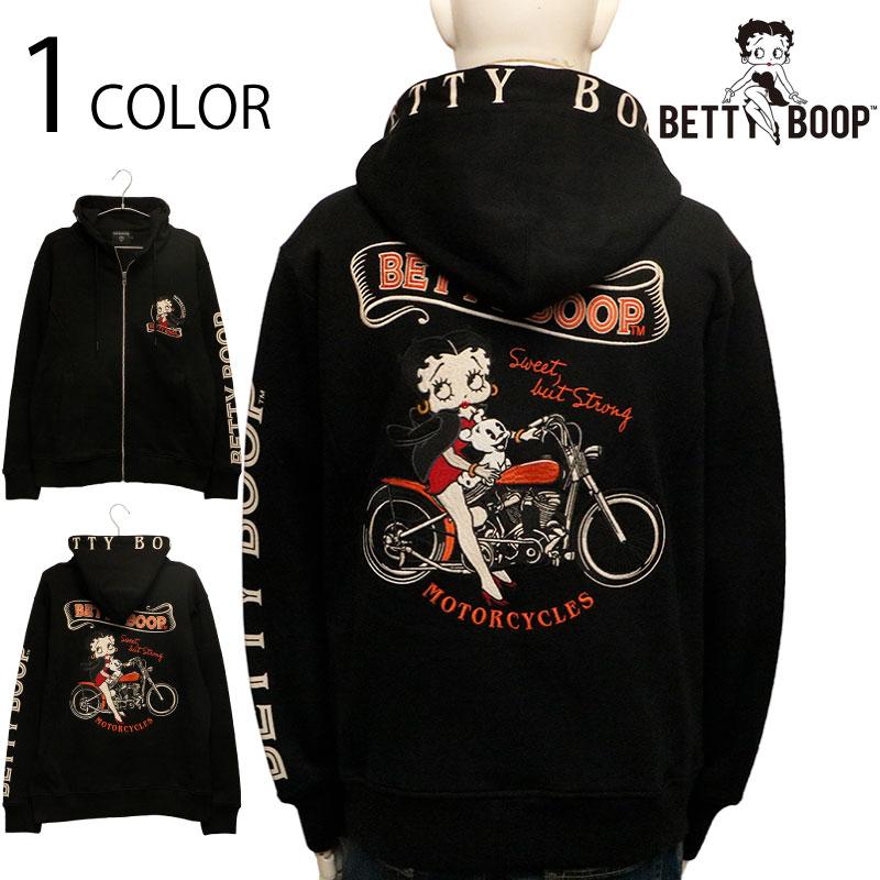 BETTY BOOP NEVERMIND × アメリカンバイク ベティブープ 柄 刺繍