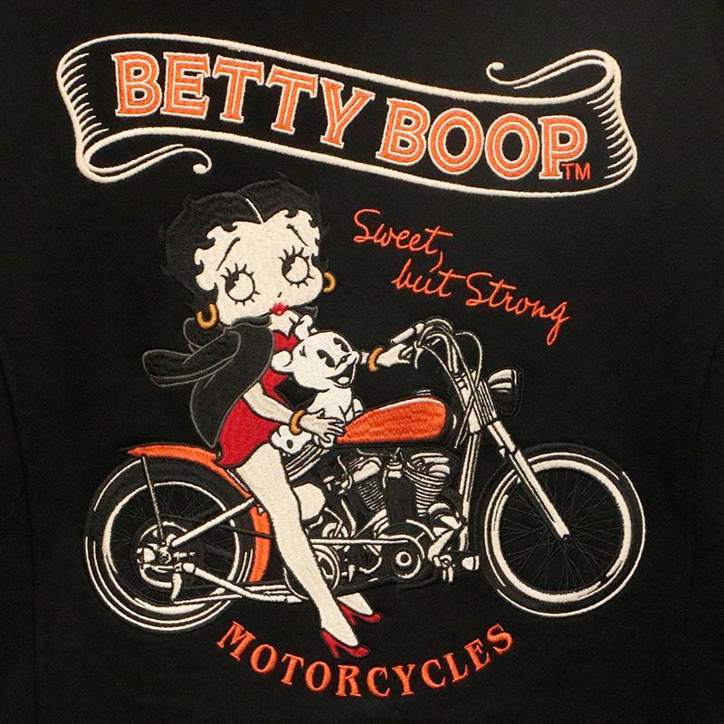 BETTY BOOP NEVERMIND × アメリカンバイク ベティブープ 柄 刺繍