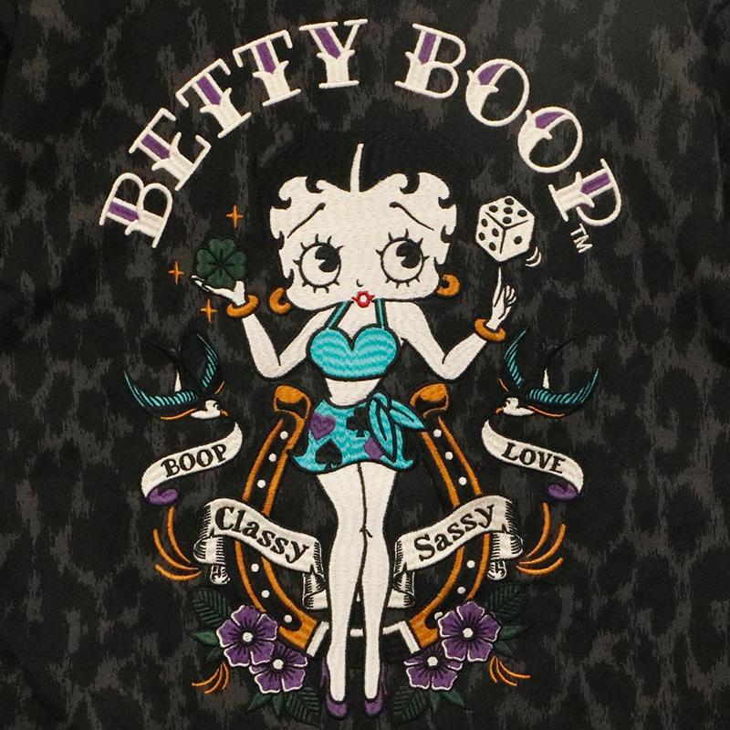 BETTY BOOP（ベティ ブープ） NEVERMIND × ギャンブル 刺繍 天竺 半袖