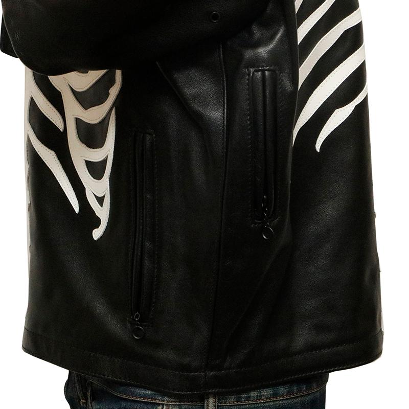 VANSON（バンソン） ボーンスカル レザー ジャケット BONEBLK ばんそん