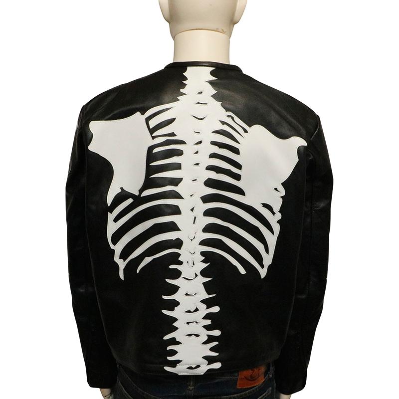 VANSON（バンソン） ボーンスカル レザー ジャケット BONEBLK ばんそん
