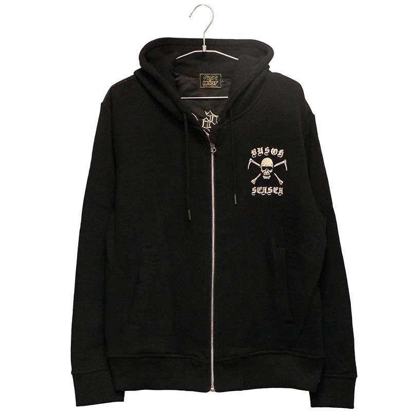 CROWS クローズ×WORST 三代目 武装戦線 刺繍 ナイロン 切替 裏毛