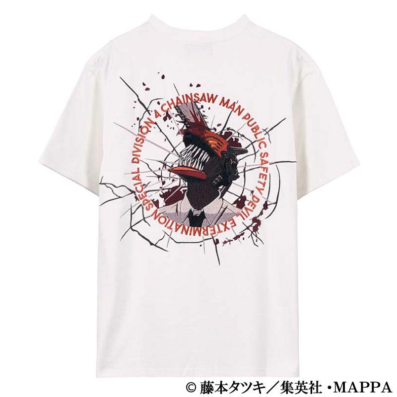 チェンソーマン チェンソーの悪魔 刺繍 天竺 半袖Tシャツ CSM-2604