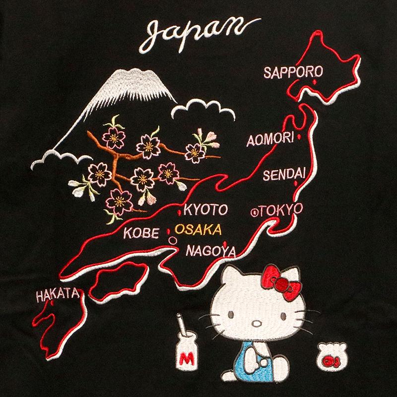 ハローキティ TEN STRIKE × Sanrio ハローキティと日本地図 刺繍