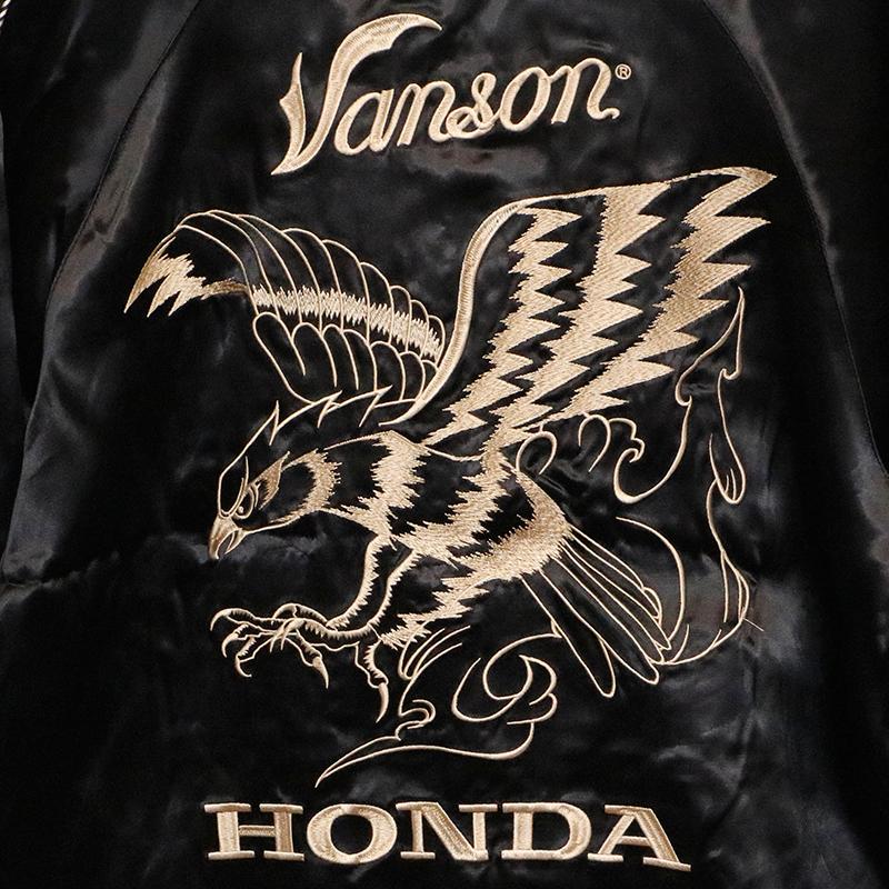 VANSON VANSON×HONDA イーグル × ロゴ 刺繍 リバーシブル VANSON VANSON×HONDA イーグル × ロゴ 刺繍 リバーシブル