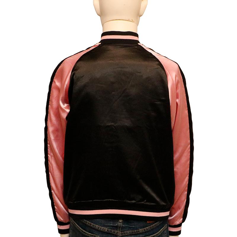 舞妓、赤富士リバーシブル スカジャン JAPANESQUE ジャパネスク 富士に舞妓 柄 刺繍 和柄 リバーシブル