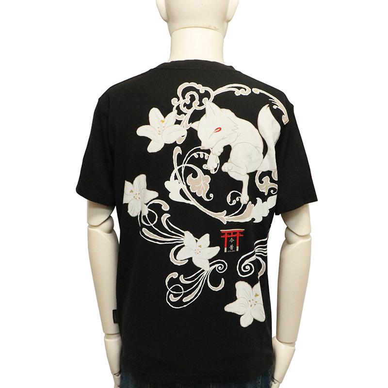今昔 KON-JAKU アール・ヌーヴォー 和柄 半袖Tシャツ KJ-27007 和 半袖