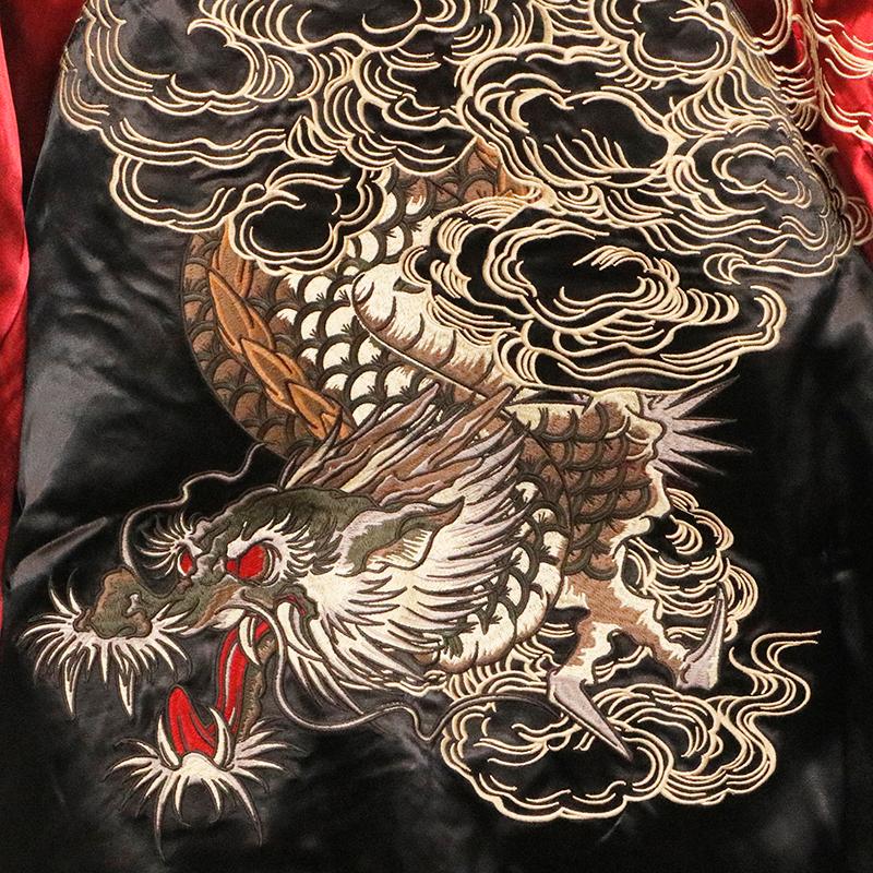 古都古都 スカジャン ことこと 暴れ龍 柄 リバ−シブル KTJK-002 古都古都 スカジャン ことこと 暴れ龍 柄 リバ−シブル KTJK-002
