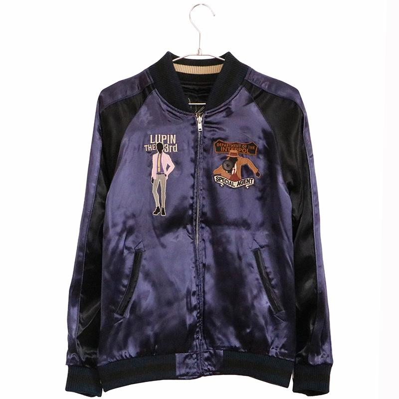 スカジャン ルパン三世 × CAT'S EYE キャッツアイ レーヨン リバ