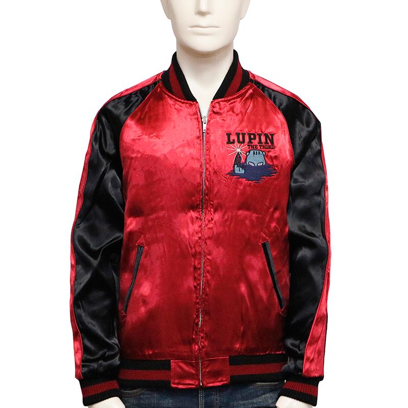 ルパン三世 カリオストロの城 1万円引き、未使用スカジャン、リバーシブル ルパン三世 カリオストロの城』名シーンをデザインした