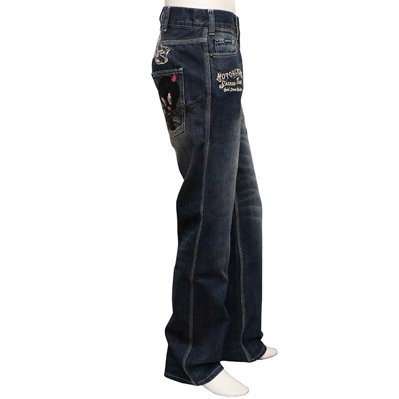 【美品】✨️希少 エドウィン × キディル コラボ デニムパンツ ロゴ 派手 HELLO KITTY × NG logo paint denim – YZ