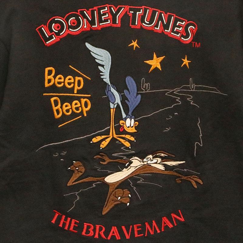 THE BRAVEMAN × LOONEY TUNES ロードランナー ワイリー・コヨーテ 刺繍 天竺 半袖 Tシャツ LTB-2408 ルーニー・テューンズ Tシャツ カットソー 英字ロゴ｜kyoto1207｜16