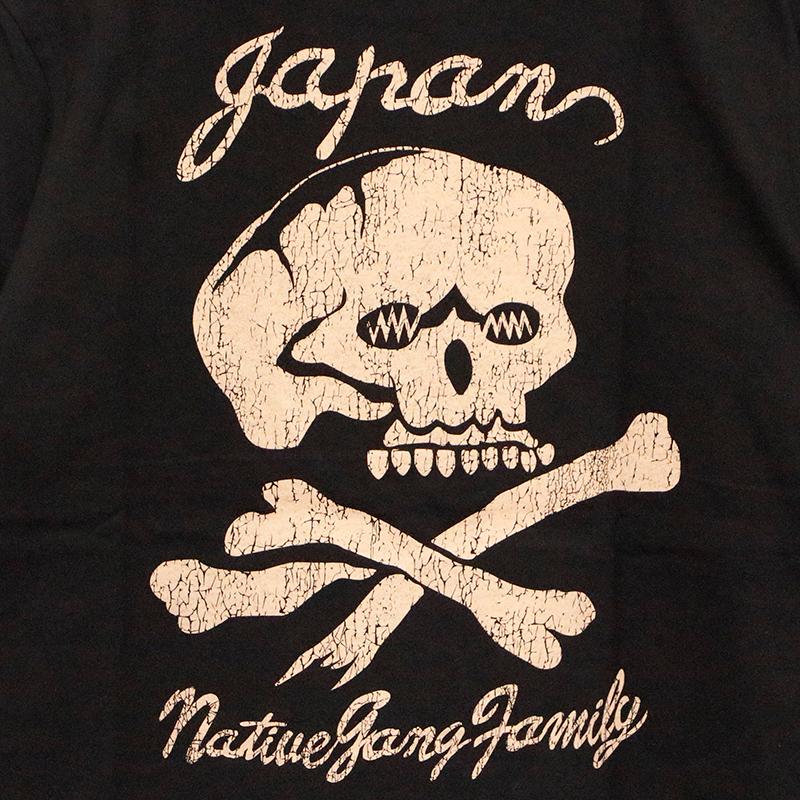 NATIVE GANG FAMILY ネイティブ ギャング ファミリー ヴィンテージスカル 半袖Tシャツ NGF42-492 バイカー 半袖 Ｔシャツ スカル 髑髏 ドクロ 柄 送料無料｜kyoto1207｜12