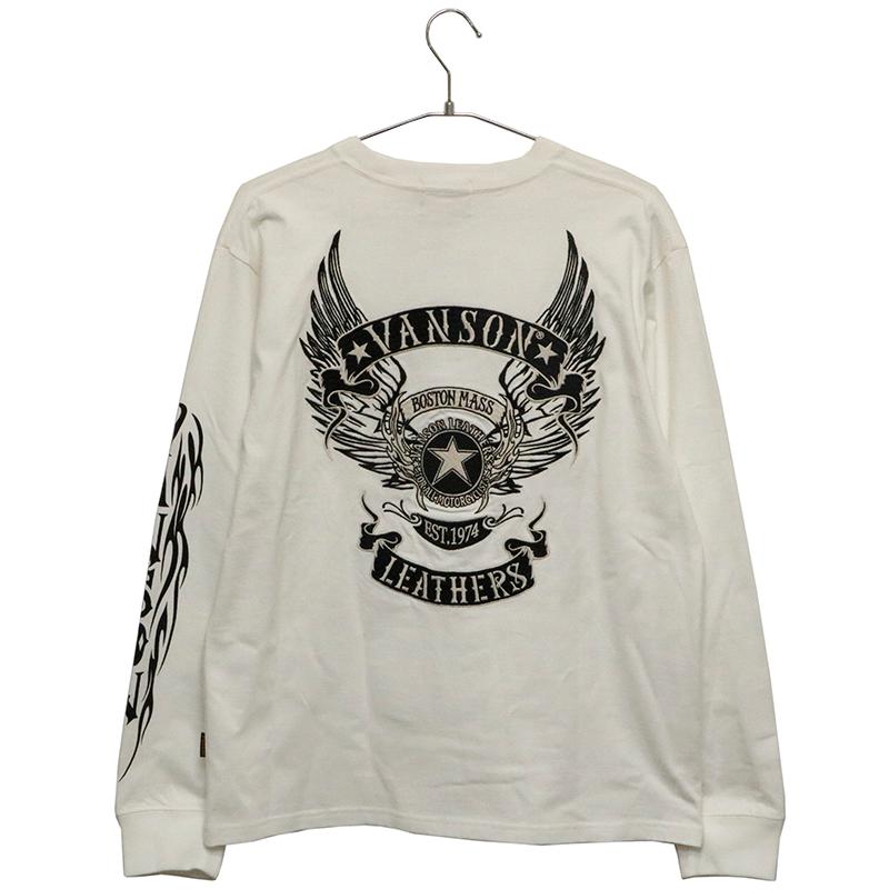 新品バンソンvanson✖️スターウイング✖️長袖Tシャツ✖️インパクト　XXL nvlt-2502-blk.jpg?fitin=720:720