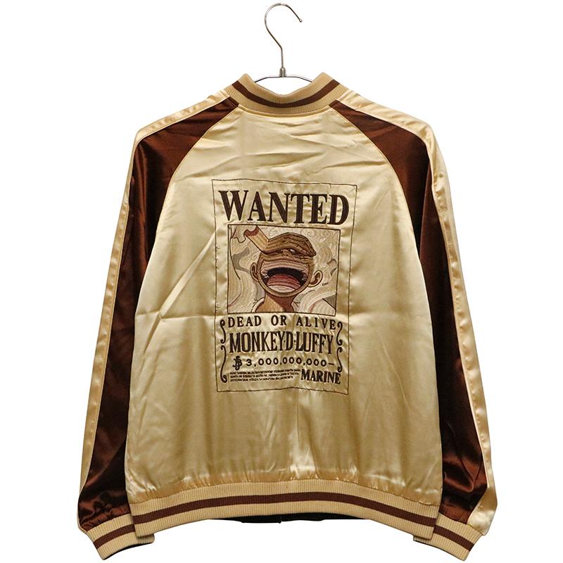 未使用　ワンピース　ルフィ　スカジャン　ニカ　手配書　リバーシブル　M 未使用ワンピースルフィスカジャンニカ手配書リバーシブルM