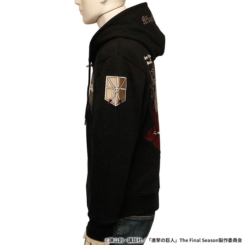 進撃の巨人 エレン ワンスポ コラボ パーカー 進撃の巨人 エレン ワンスポ コラボ パーカー Amazon.co.jp