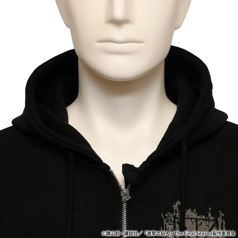 進撃の巨人 エレン ワンスポ コラボ パーカー TVアニメ『進撃の巨人』The Final Season ウォールアート