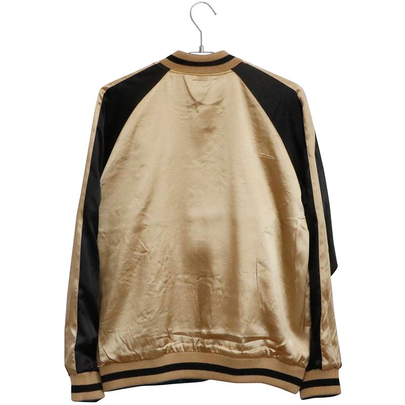 スカジャン 花旅楽団 はなたびがくだん 牡丹と唐獅子 刺繍 和柄