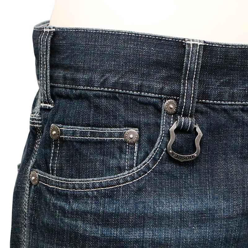 VANSON（バンソン） ばんそん フライングスカル 刺繍 デニム パンツ SP