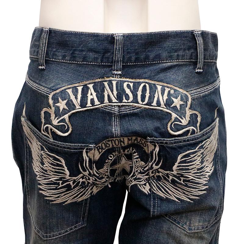 VANSON（バンソン） ばんそん フライングスター 刺繍 デニム パンツ SP