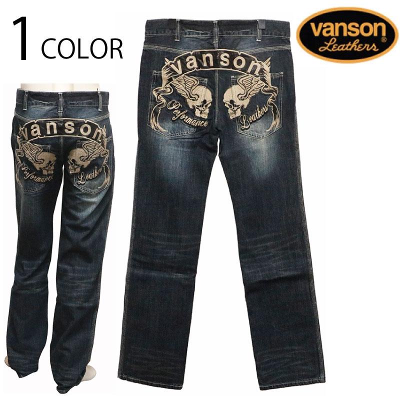 VANSON（バンソン） ツインスカル 刺繍 デニム パンツ SP-B-7A VANSON