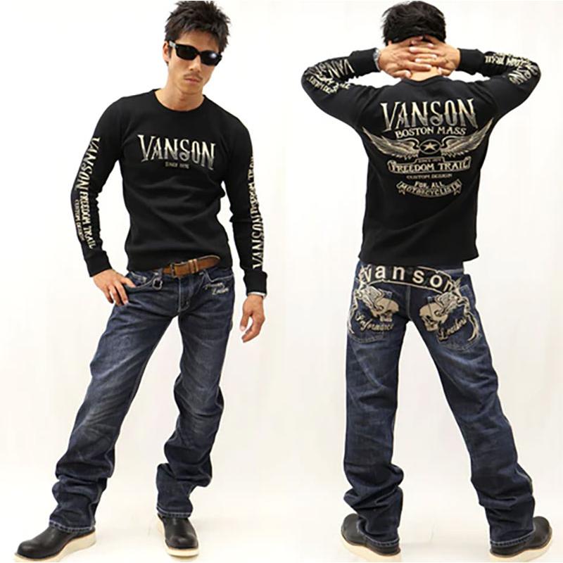 VANSON（バンソン） ツインスカル 刺繍 デニム パンツ SP-B-7A VANSON