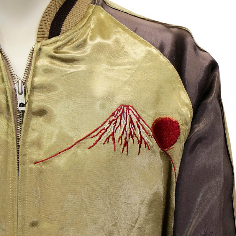 花旅楽団　スカジャン　M 刺繍　レーヨン　鯉 Amazon | 花旅楽団 鯉柄 スカジャン (Mサイズ) | コート