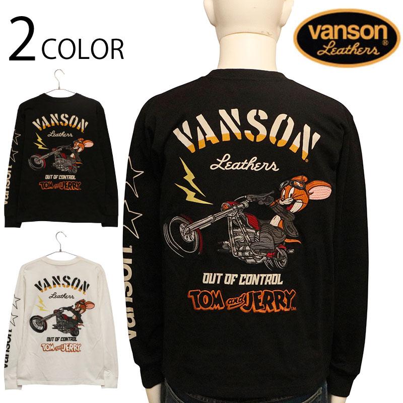 VANSON（バンソン） × TOM＆JERRY ジェリー×アメリカンバイク 刺繍