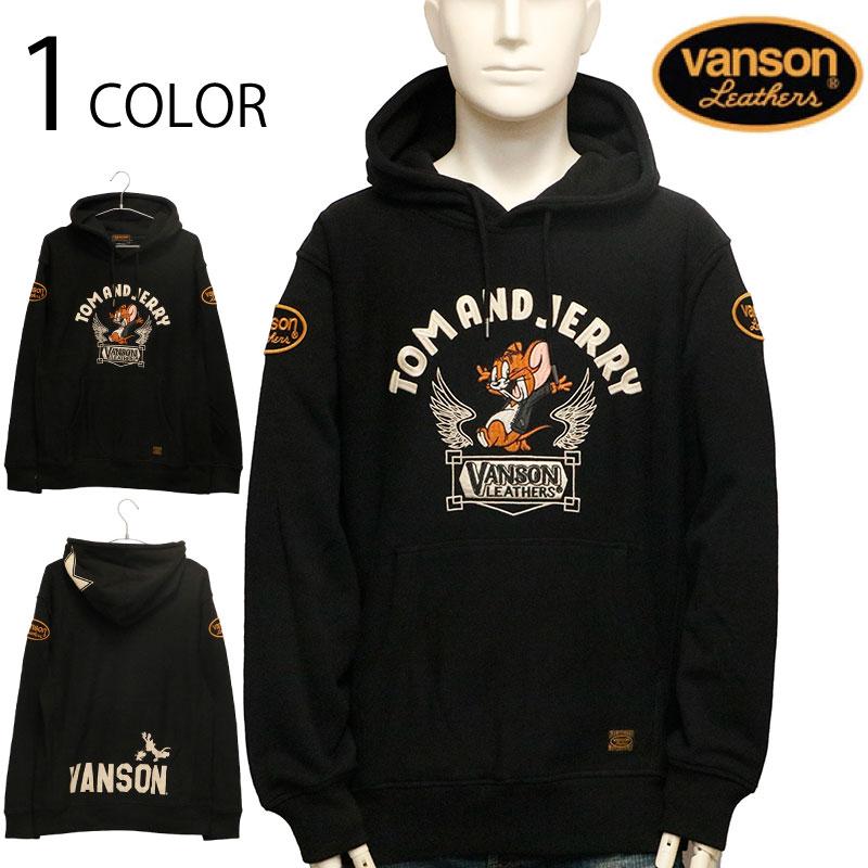 VANSON（バンソン） × TOM＆JERRY ジェリー 刺繍 裏毛 プルオーバー