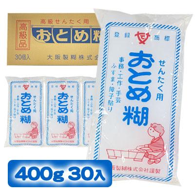 最高級 おとめ糊 洗濯糊 昔ながらの 洗たく用 のり でん粉糊 400g ×30