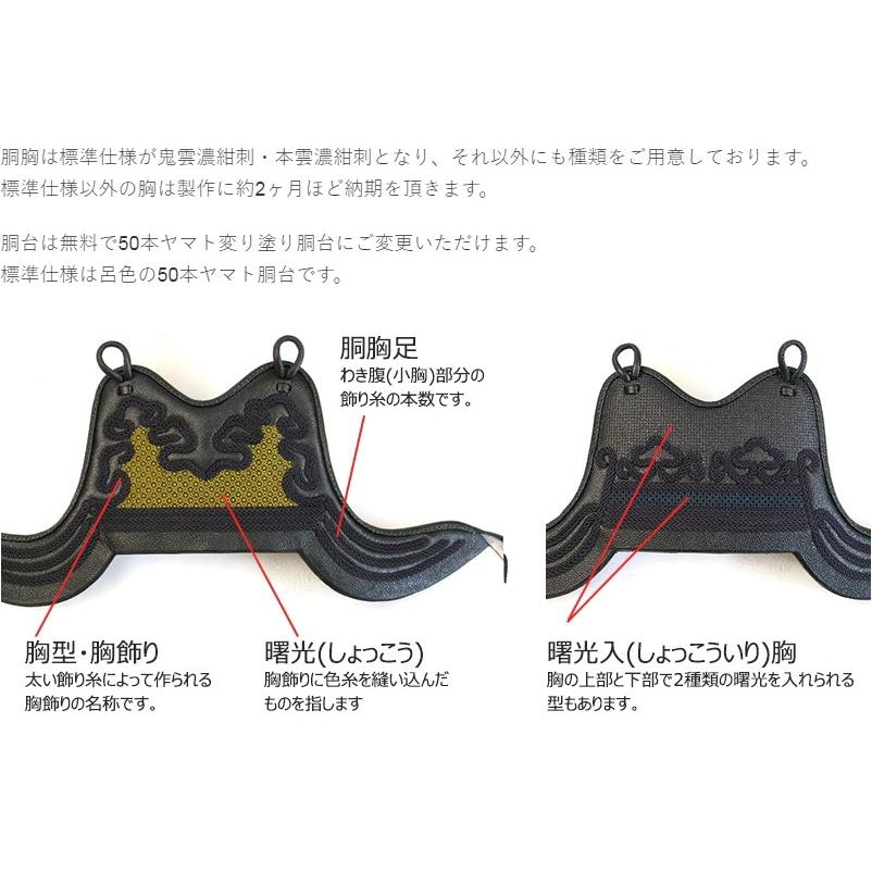 極上クロザン革 50本型ヤマト 変り塗胴 梁山 剣道具 ミシン刺防具 胴
