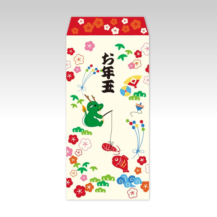 2024年お年玉袋】海老で鯛釣り(大)／3枚【和製ポチ袋】 : 京都かみんぐ