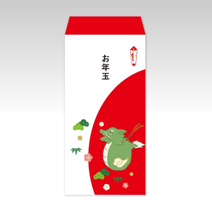 2024年お年玉袋】辰と松竹梅(大)／3枚【和製ポチ袋】 : 京都かみんぐ